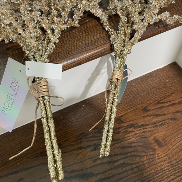 Rachel Zoe GORGEOUS “GOLD” glitter/crystal shiny acrylic stone branches/… - Picture 6 of 6